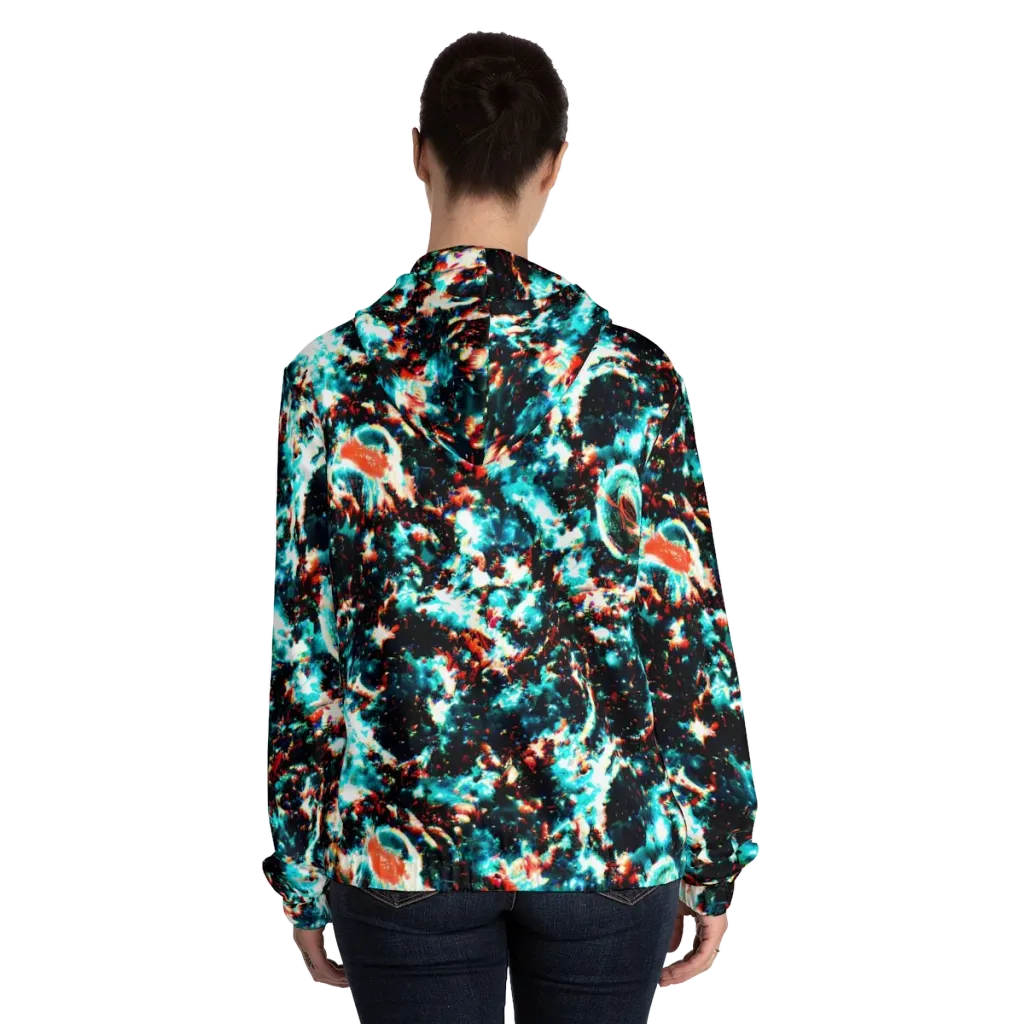 Whirlpool Dream on Women's Full-Zip Hoodie — Back On Person