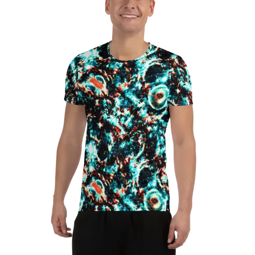Whirlpool Dream on a Men's Athletic T-Shirt