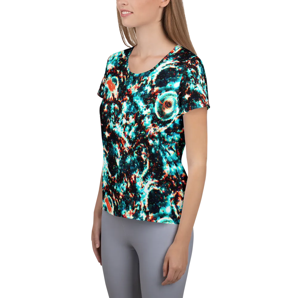 Whirlpool Dream on Women's Athletic T-Shirt — Left