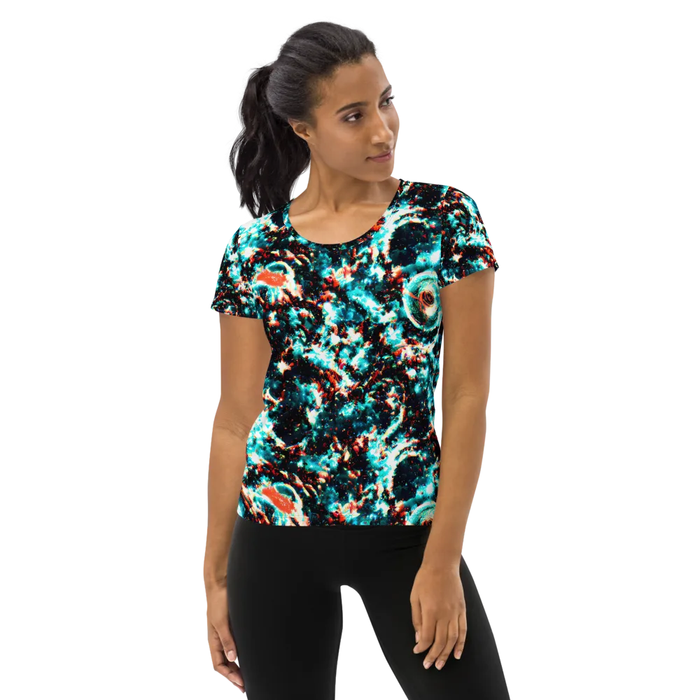 Whirlpool Dream on Women's Athletic T-Shirt — Front