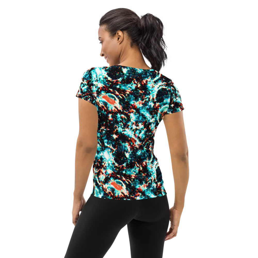 Whirlpool Dream on Women's Athletic T-Shirt — Back