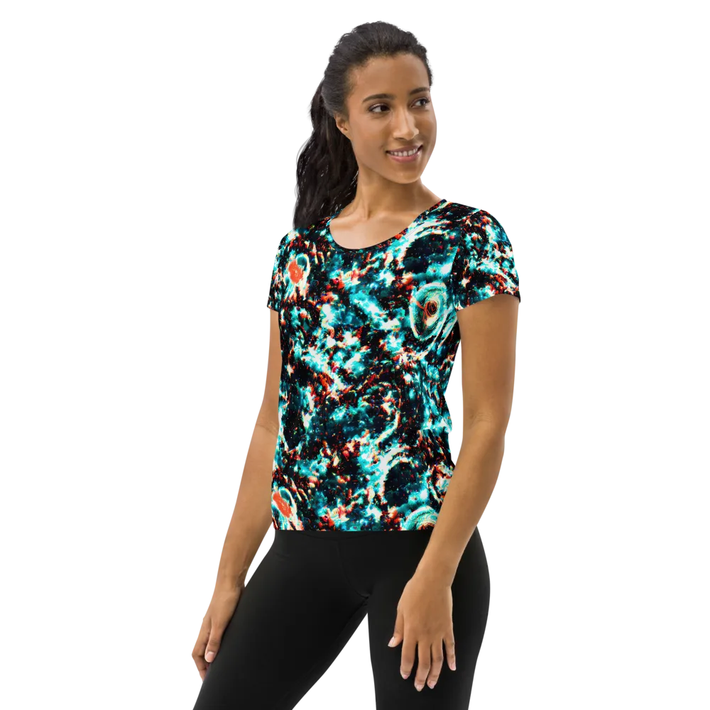 Whirlpool Dream on Women's Athletic T-Shirt — Left