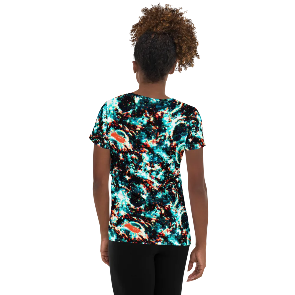 Whirlpool Dream on Women's Athletic T-Shirt — Back