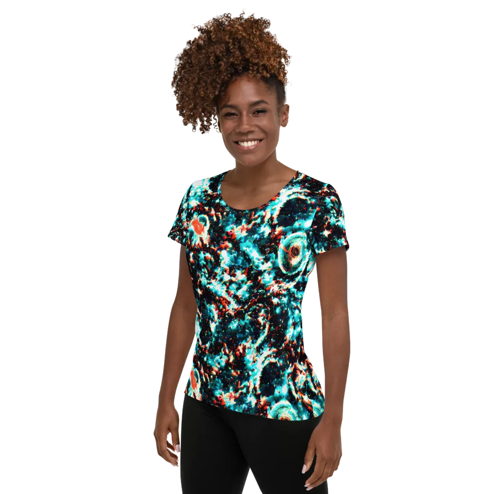 Whirlpool Dream on Women's Athletic T-Shirt — Left