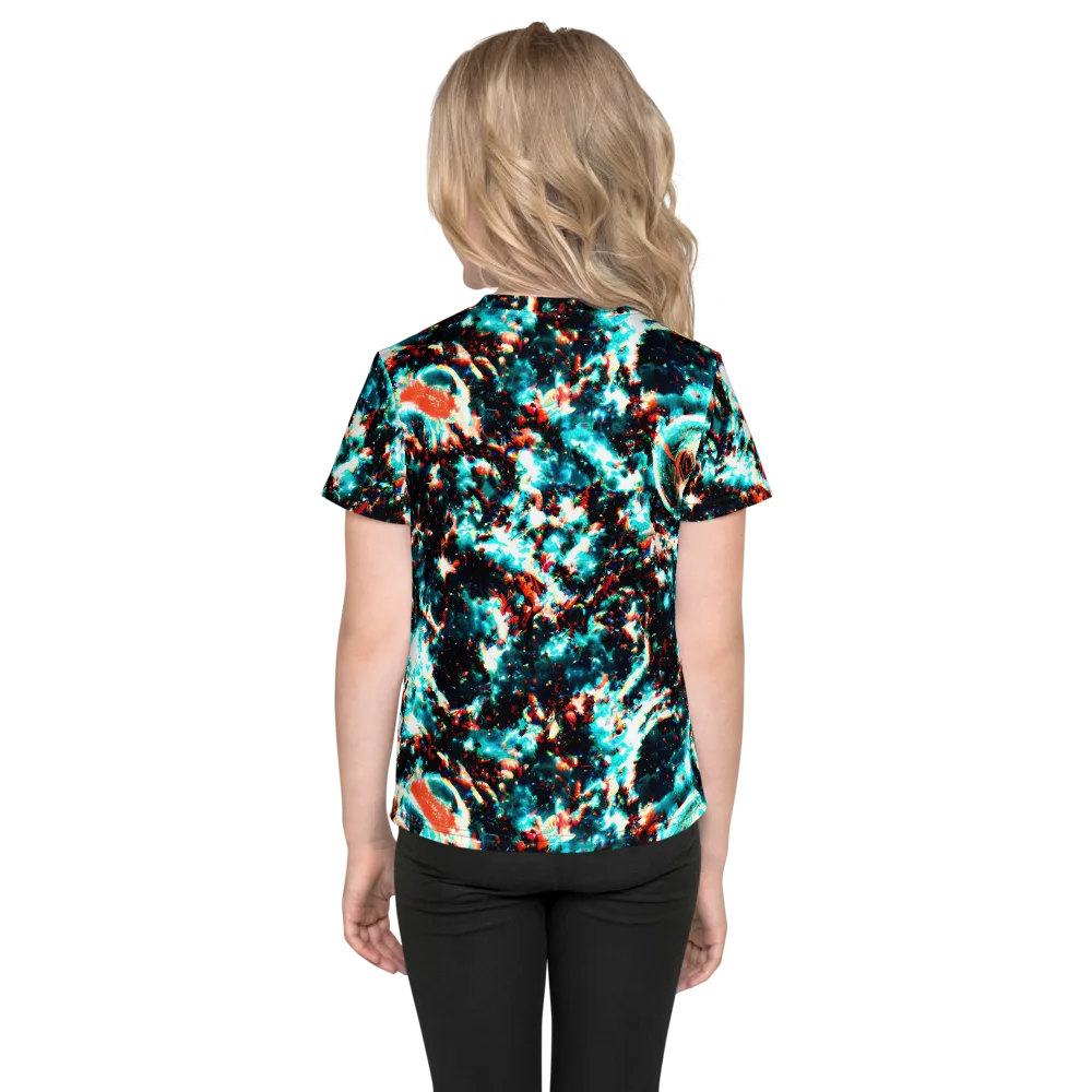 Whirlpool Dream on Kids Crew Neck T-Shirt — Back