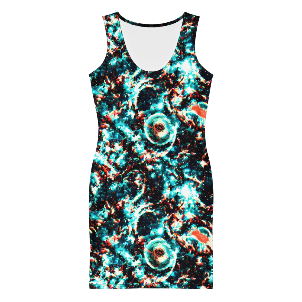 Whirlpool Dream on Bodycon Dress — Front