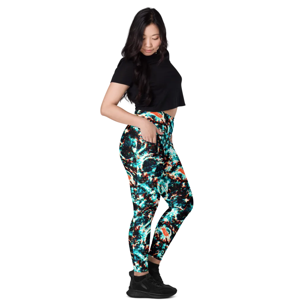 Whirlpool Dream on Leggings with Pockets — Right