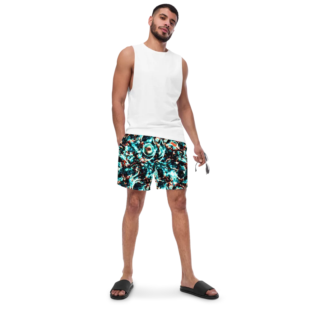 Whirlpool Dream on Swim Trunks — Front