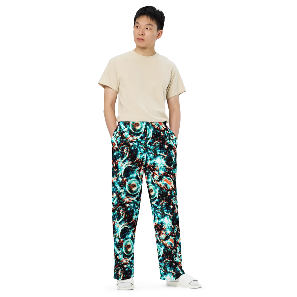 Whirlpool Dream on Wide-Leg Pants — Front