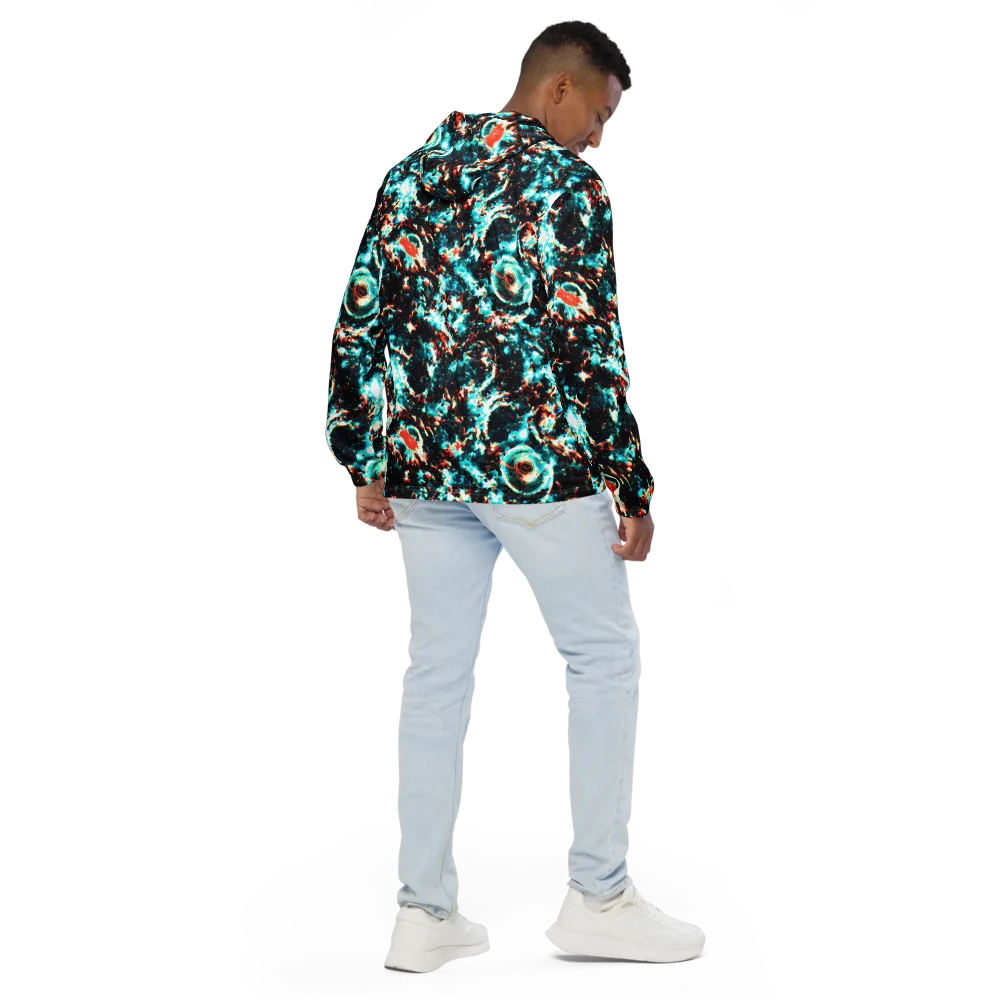 Whirlpool Dream on Men's Windbreaker — Back