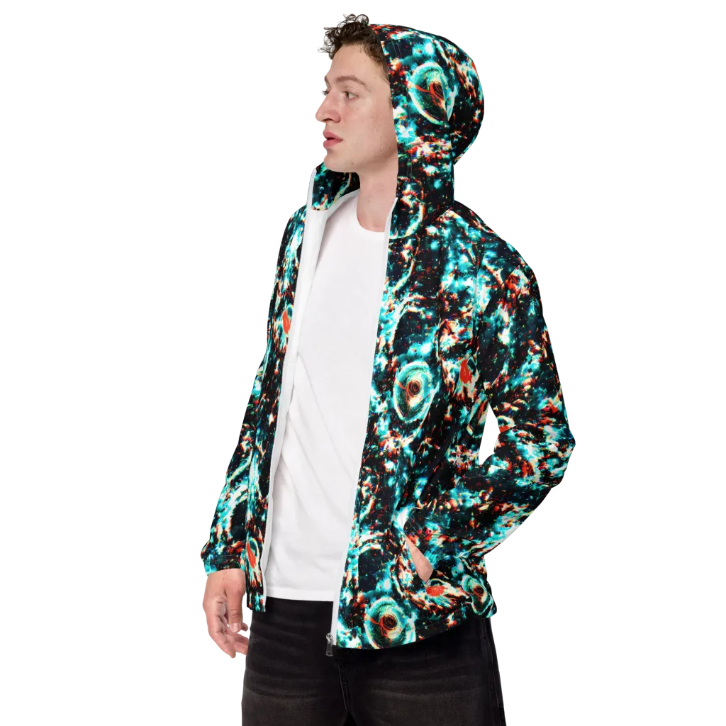 Whirlpool Dream on Men's Windbreaker — Left Front