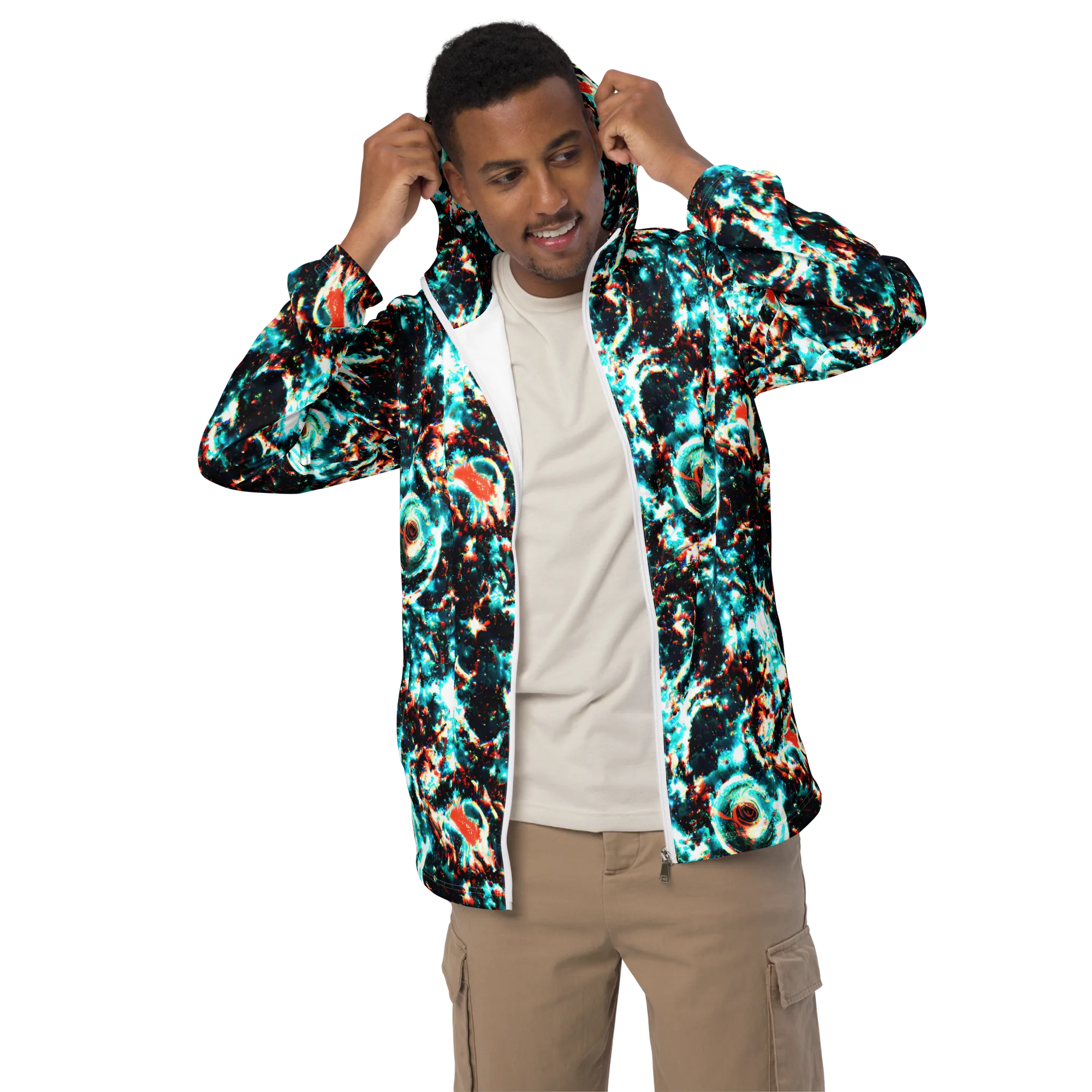 Whirlpool Dream on Men's Windbreaker — Front