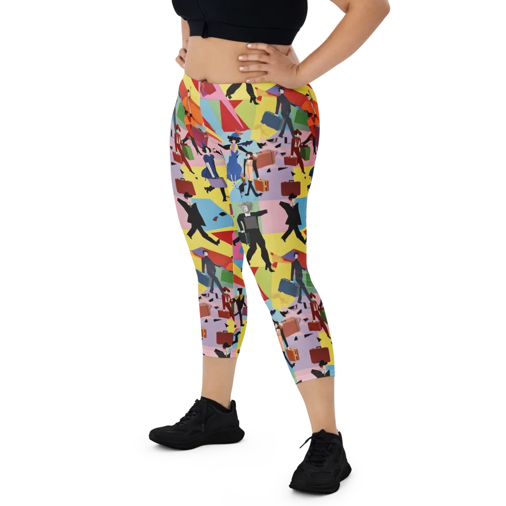 Terminal Chic on Capri Leggings — Front