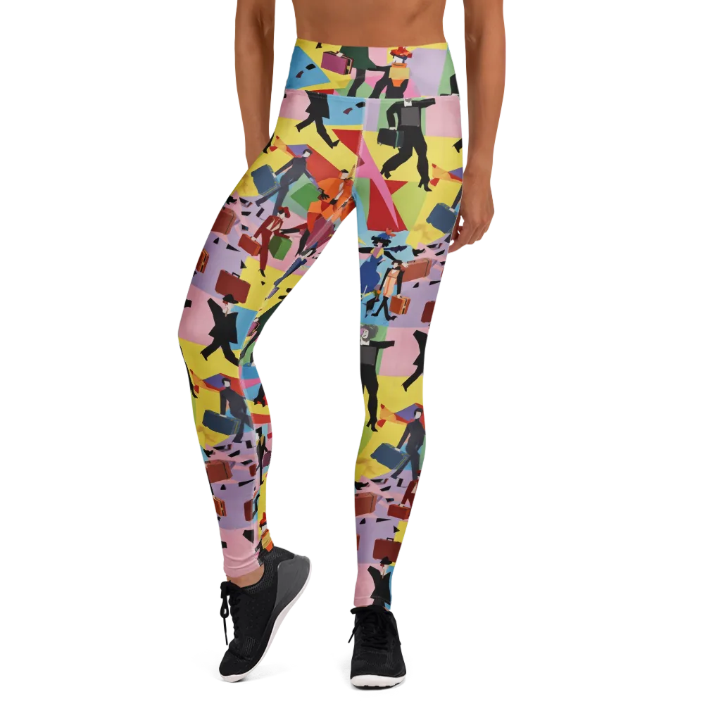 Terminal Chic on Yoga Leggings — Front