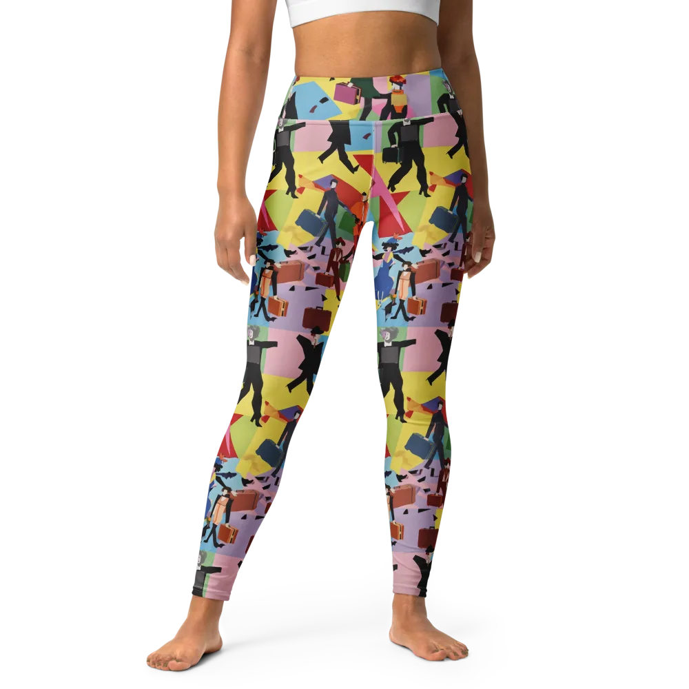 Terminal Chic on Yoga Leggings — Front
