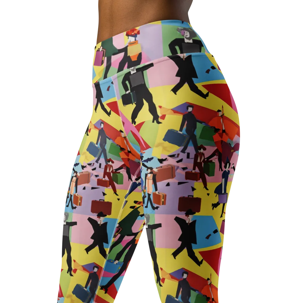 Terminal Chic on Yoga Leggings — Left Front