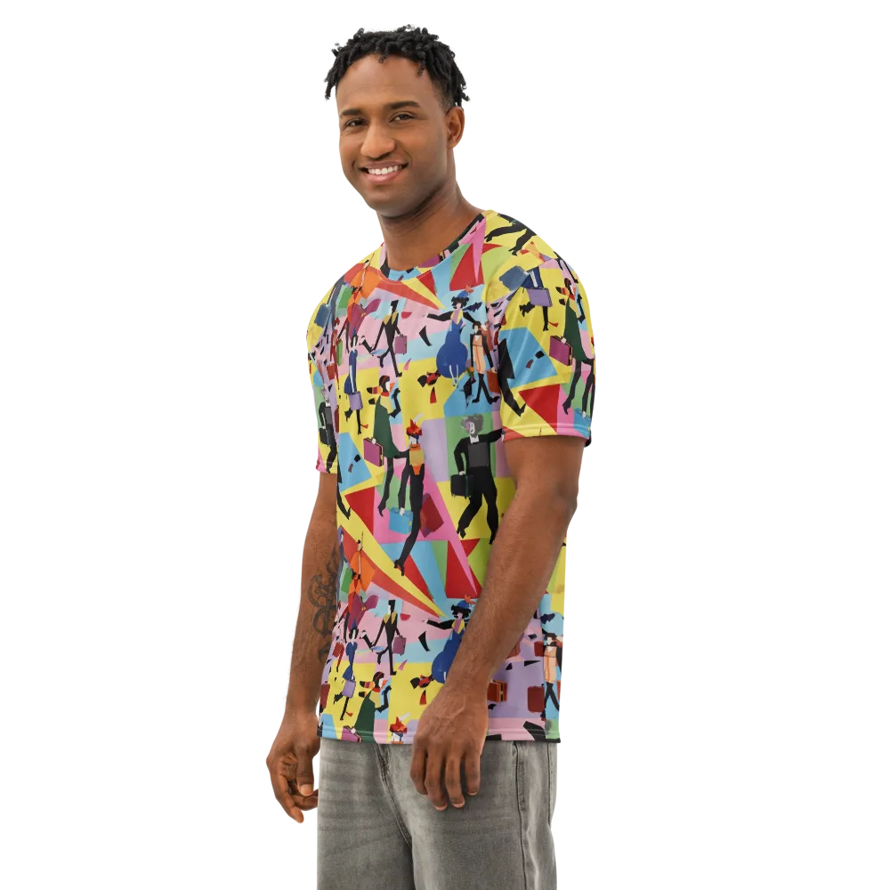 Terminal Chic on Men's Cotton Crew Neck T-Shirt — Left Front