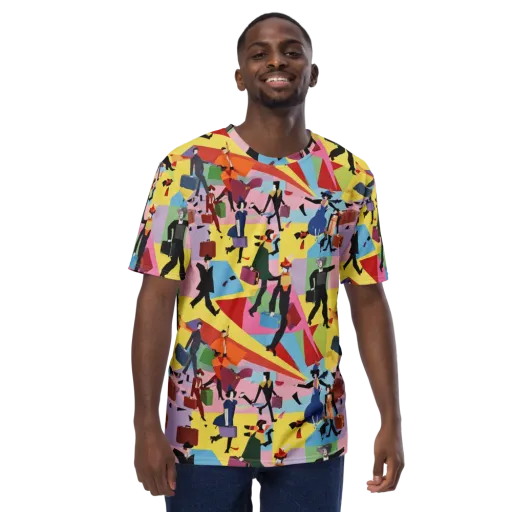 Terminal Chic on a Men's Crew Neck T-Shirt