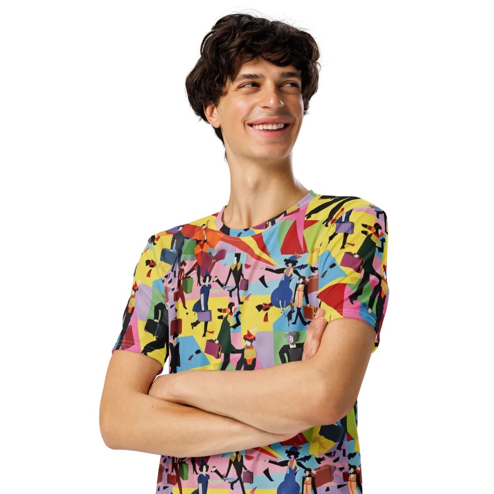 Terminal Chic on Men's Crew Neck T-Shirt — Left Front