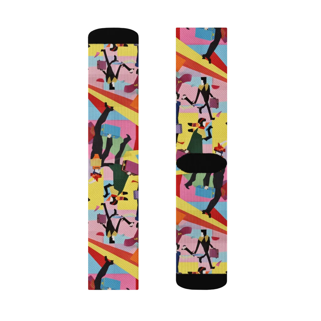 Terminal Chic on Socks — Right Sock