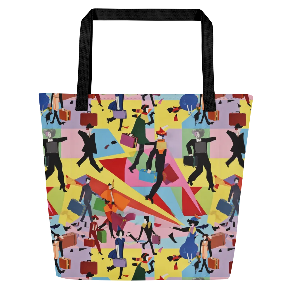 Terminal Chic on Large Tote Bag W/ Pocket — Front