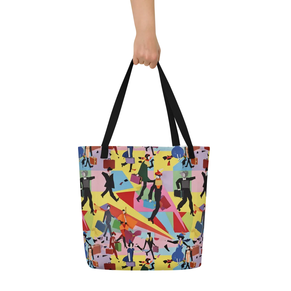 Terminal Chic on Large Tote Bag W/ Pocket — Front