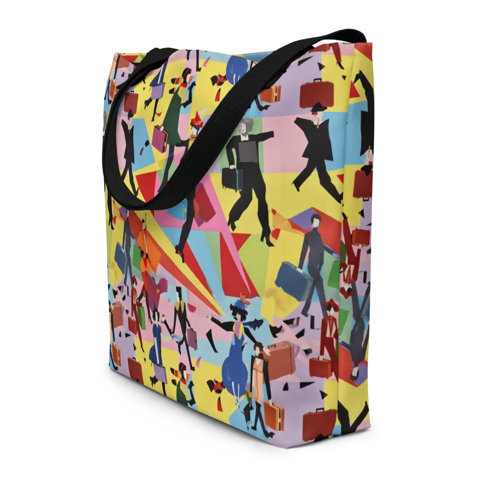 Terminal Chic on Large Tote Bag W/ Pocket — Front