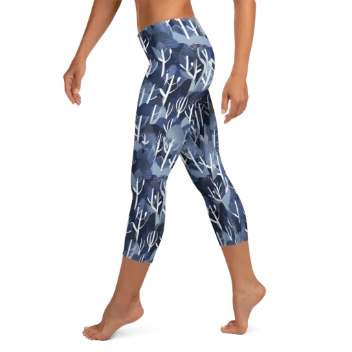 Midnight Grove on a Capri Leggings