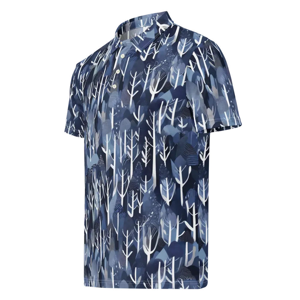 Midnight Grove on Men's Slim Fit Polo Shirt — Left Front