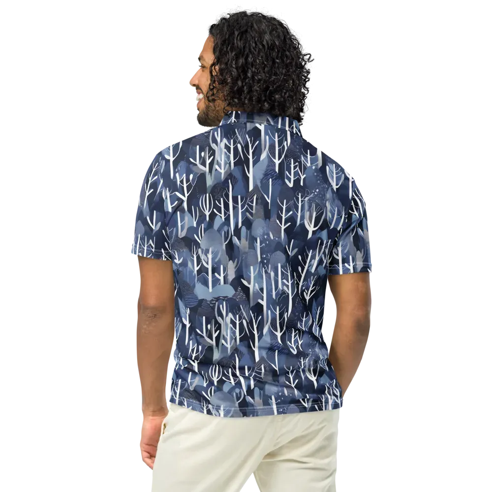 Midnight Grove on Men's Slim Fit Polo Shirt — Back