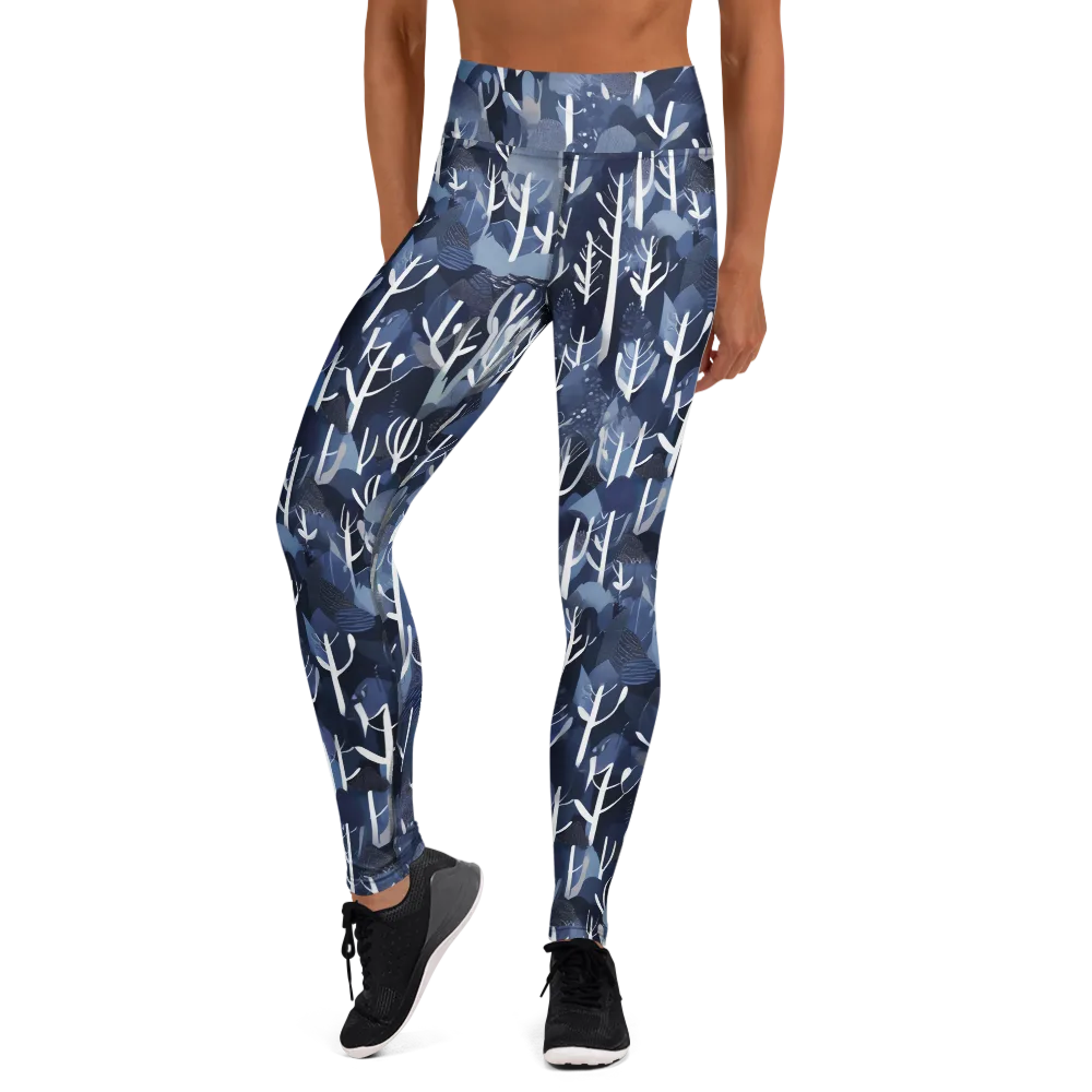 Midnight Grove on Yoga Leggings — Front