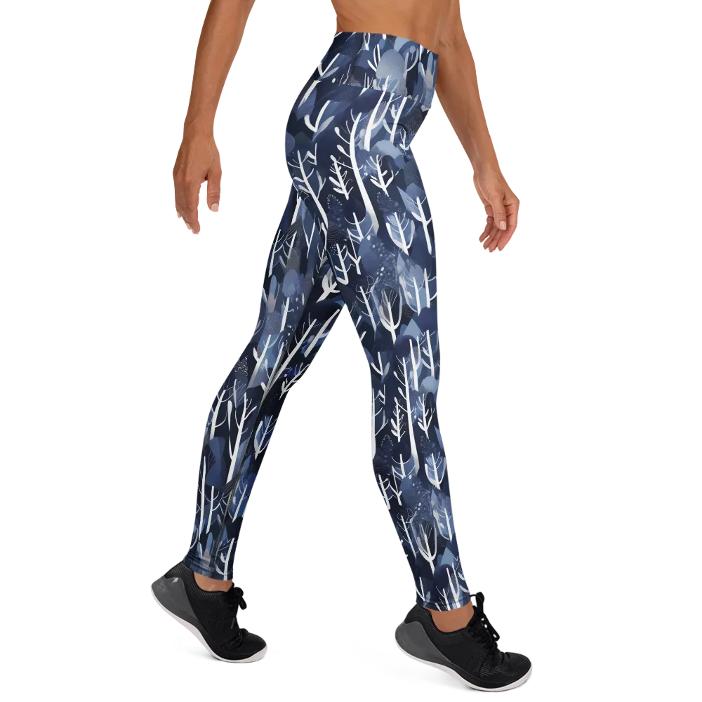 Midnight Grove on Yoga Leggings — Right