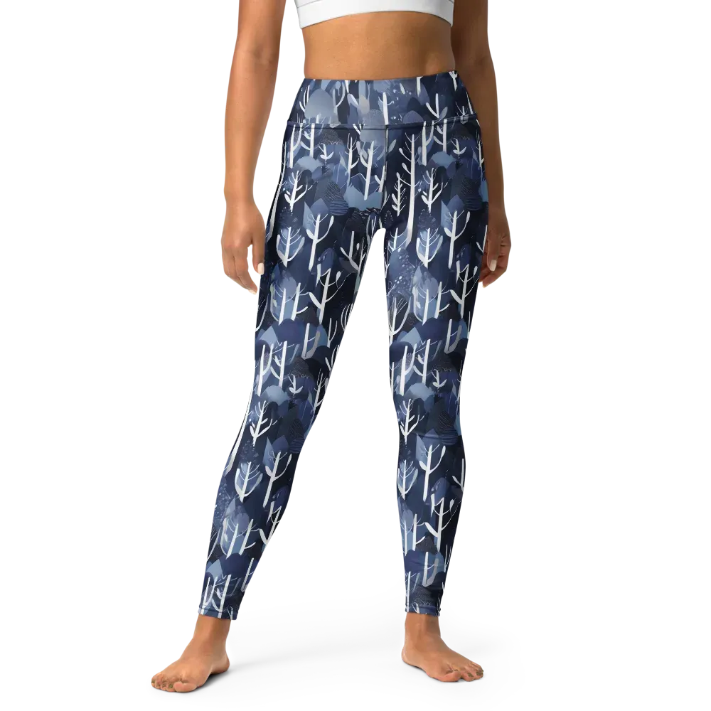 Midnight Grove on Yoga Leggings — Front