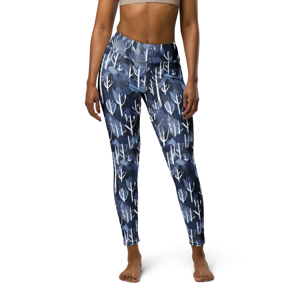 Midnight Grove on Yoga Leggings — Front