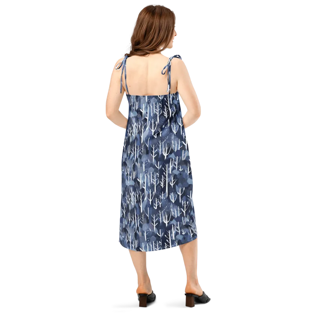 Midnight Grove on Slip Dress — Back