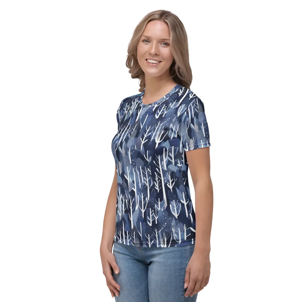Midnight Grove on Women's Crew Neck T-Shirt — Left
