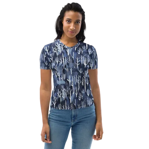 Midnight Grove on a Women's Crew Neck T-Shirt