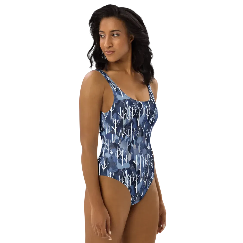 Midnight Grove on One-Piece Swimsuit — Right
