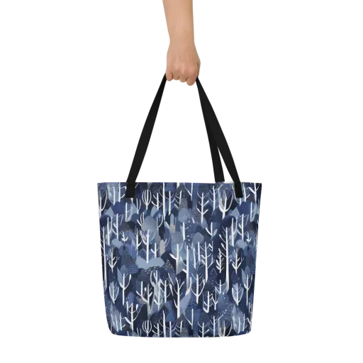 Midnight Grove on a Large Tote Bag W/ Pocket