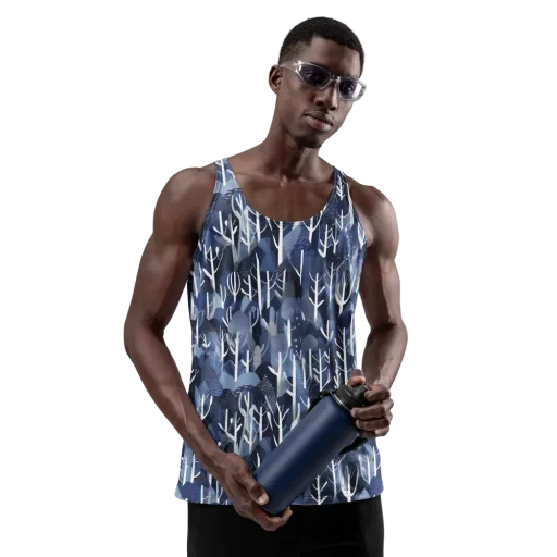Midnight Grove on a Men's Tank Top