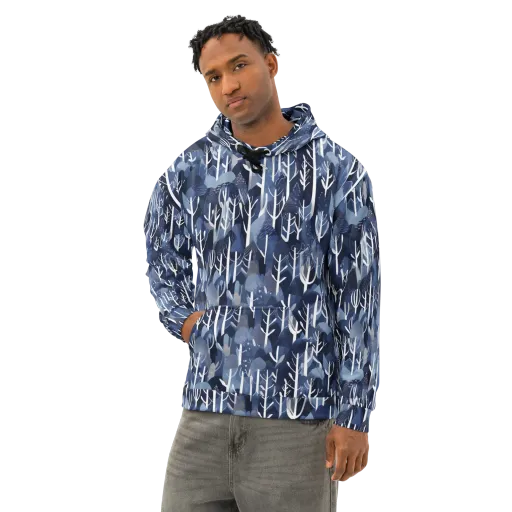 Midnight Grove on a Cotton Hoodie