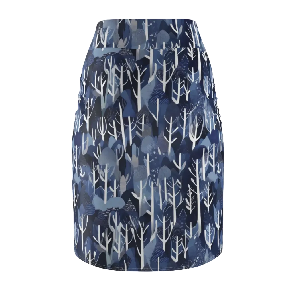Midnight Grove on Pencil Skirt — Back