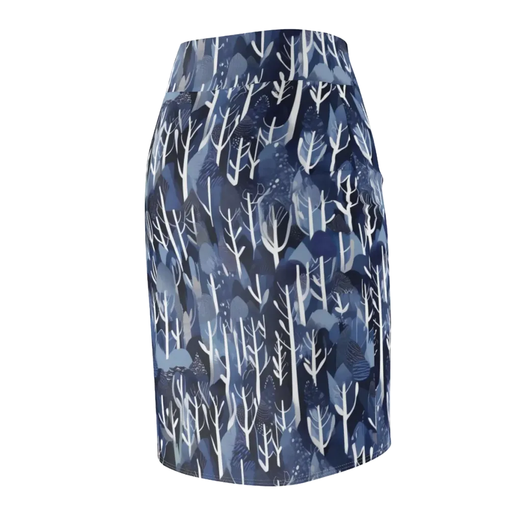 Midnight Grove on Pencil Skirt — Back Side