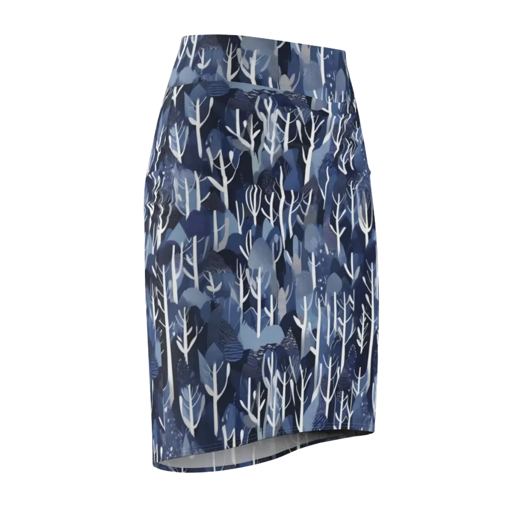 Midnight Grove on Pencil Skirt — Front Side