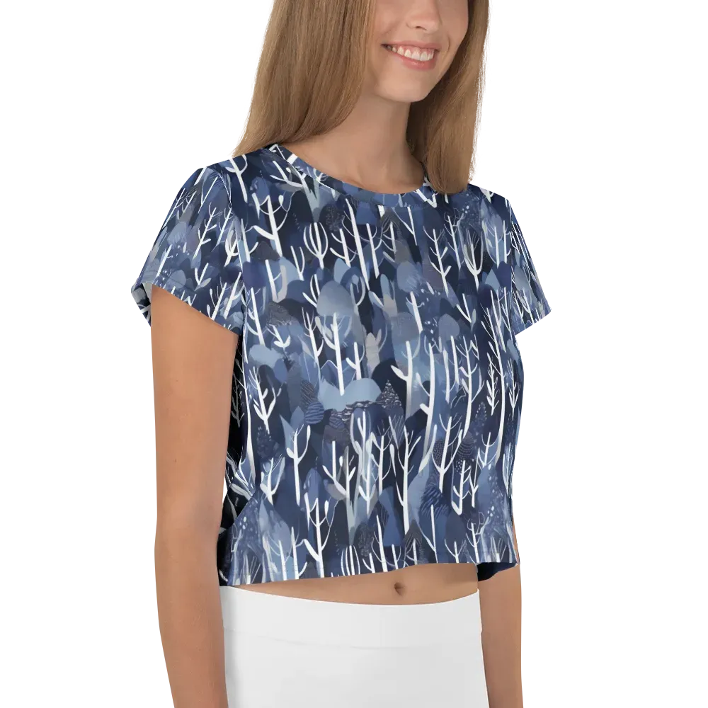 Midnight Grove on Crop Tee — Right