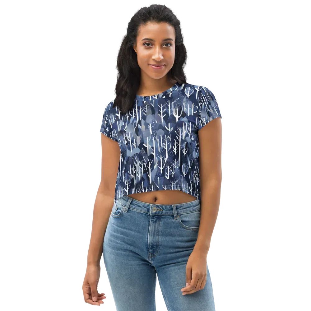 Midnight Grove on Crop Tee — Front