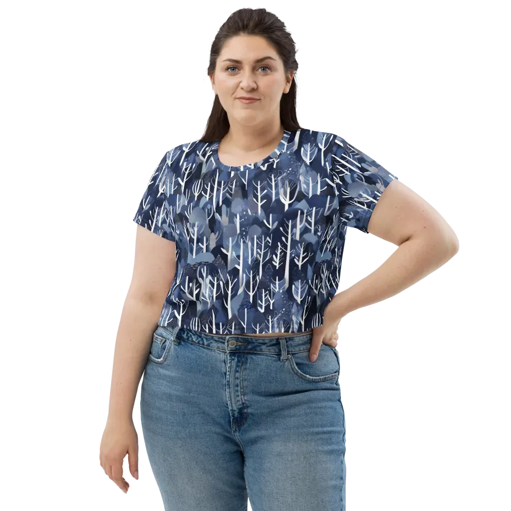 Midnight Grove on Crop Tee — Front