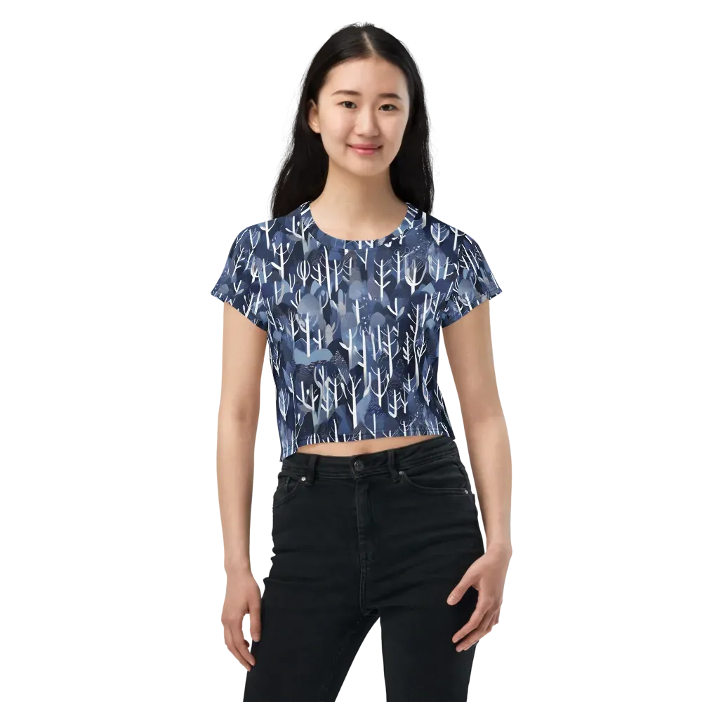 Midnight Grove on Crop Tee — Front