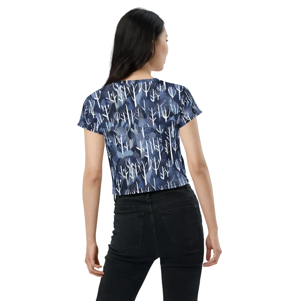 Midnight Grove on Crop Tee — Back