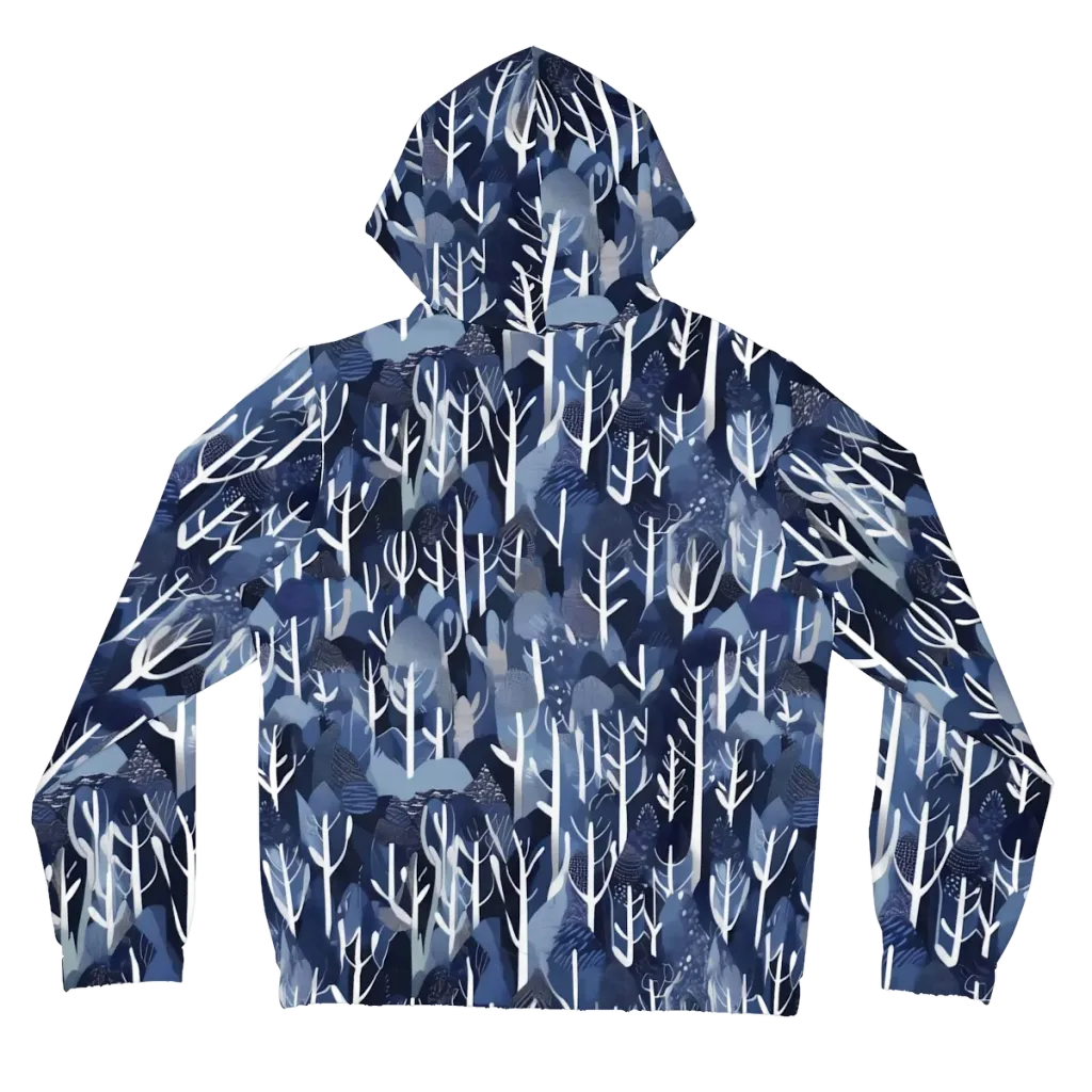 Midnight Grove on Women's Full-Zip Hoodie — Back